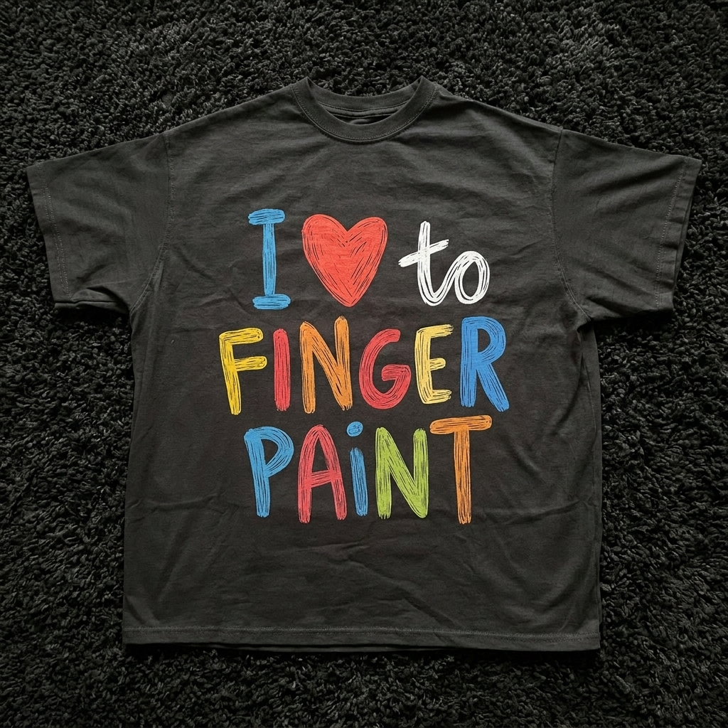 I LOVE TO FINGER PAINT